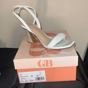 Gianni Bini White Strappy Heels